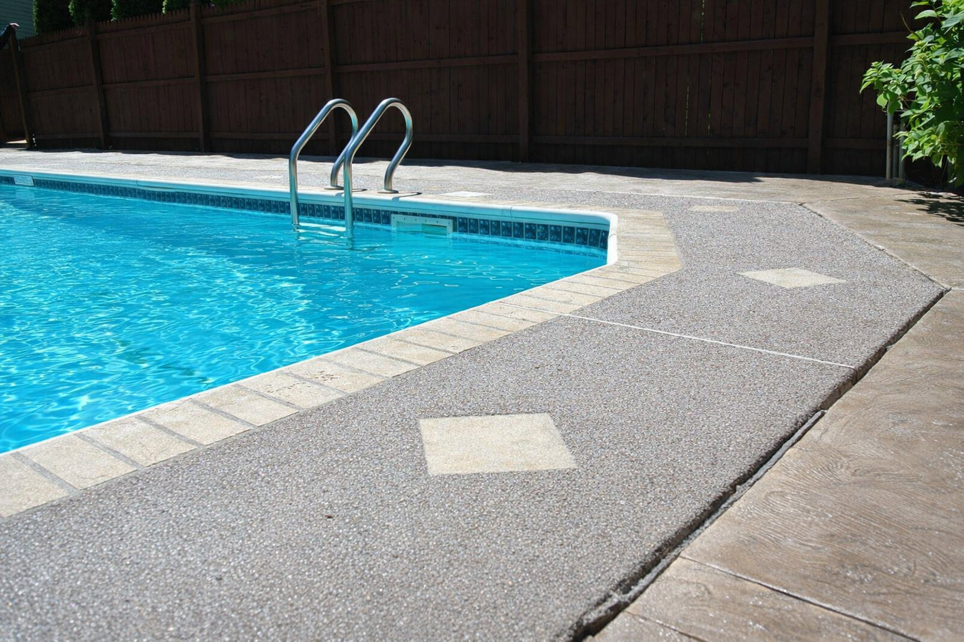 Concrete pool decks in Albany, OR