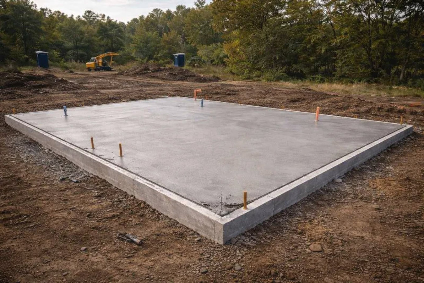 Slab foundation building in Albany, OR