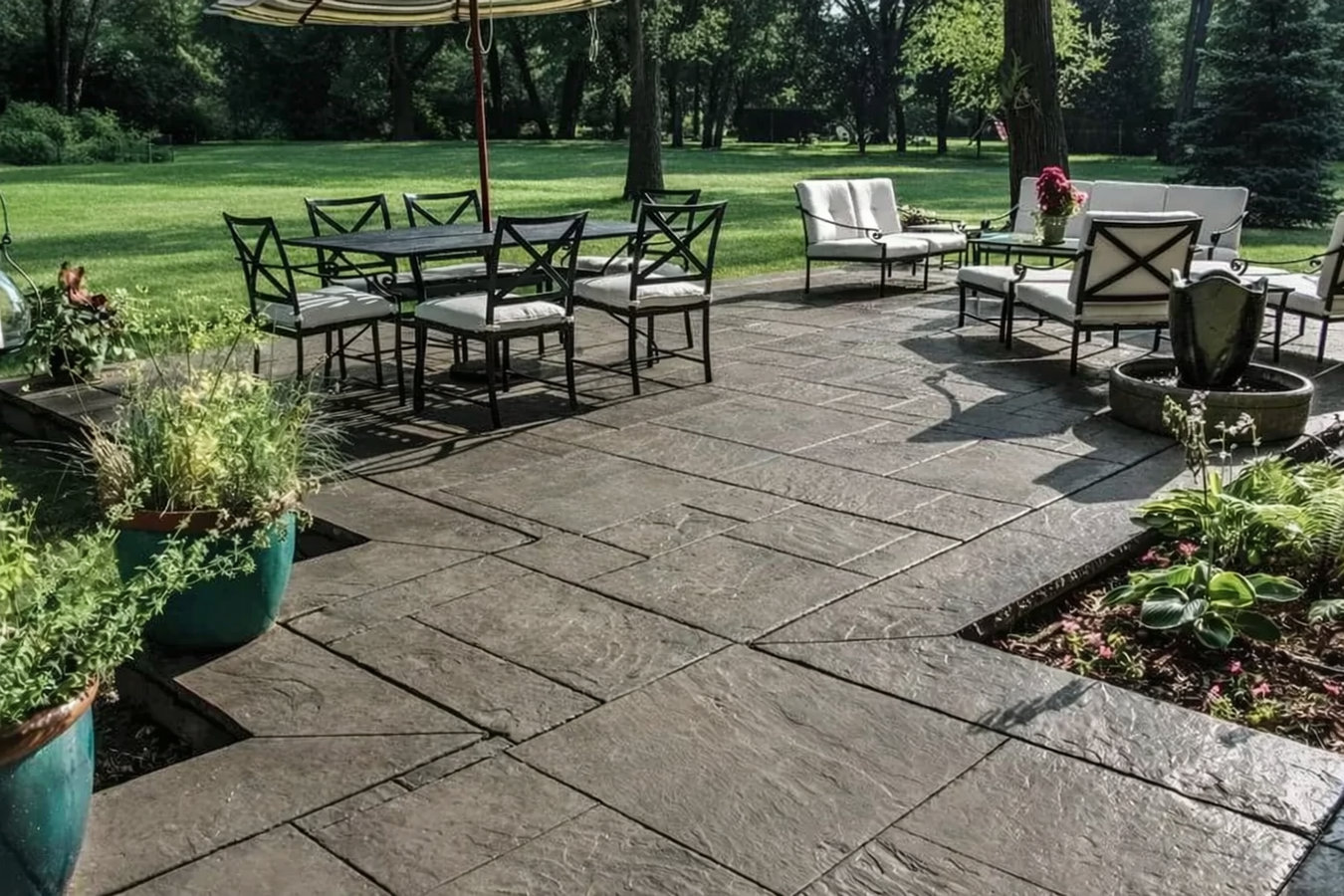 Stamped concrete services in Albany, OR